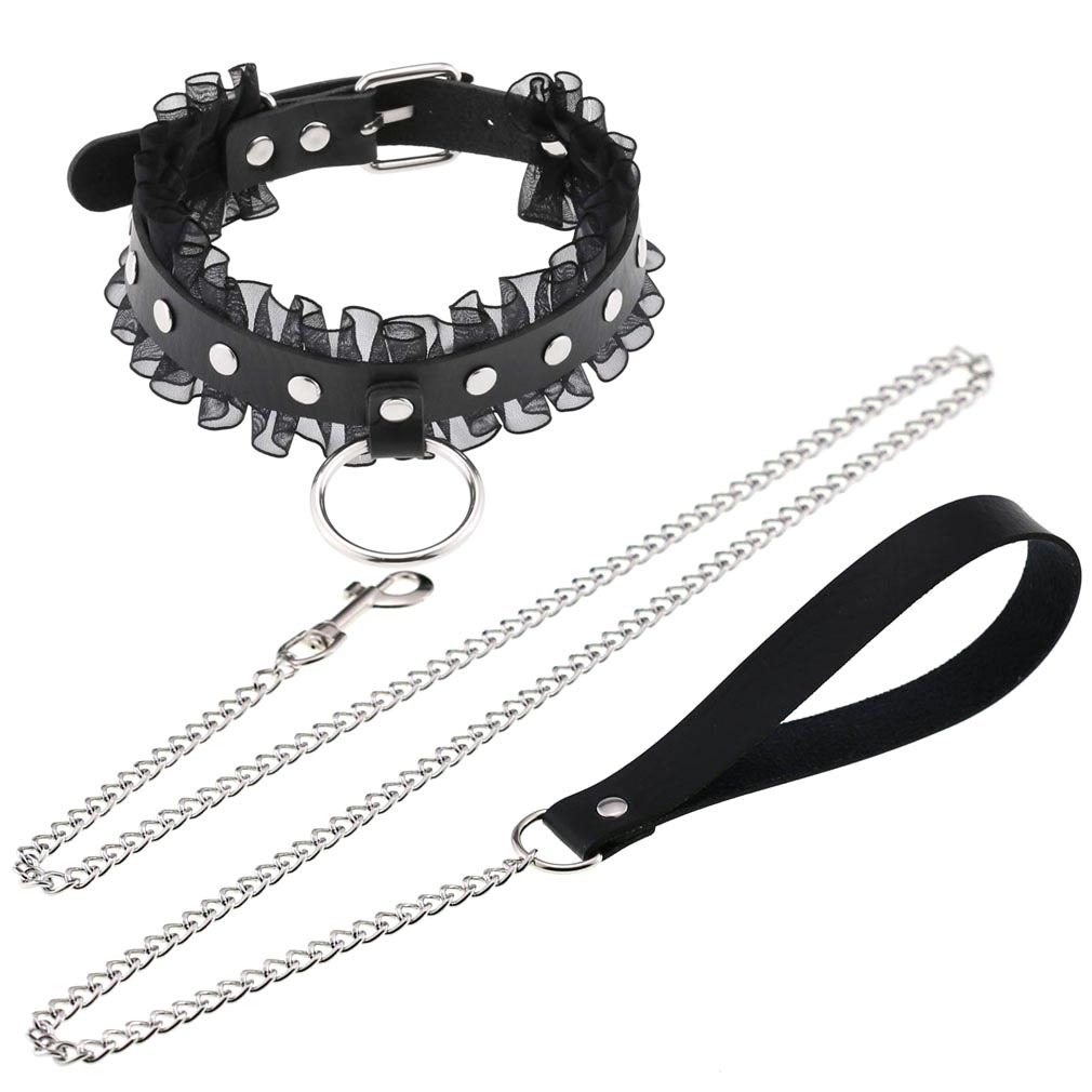 Women'S Emo Accessories - Gargantilla Sexy de encaje con pinchos