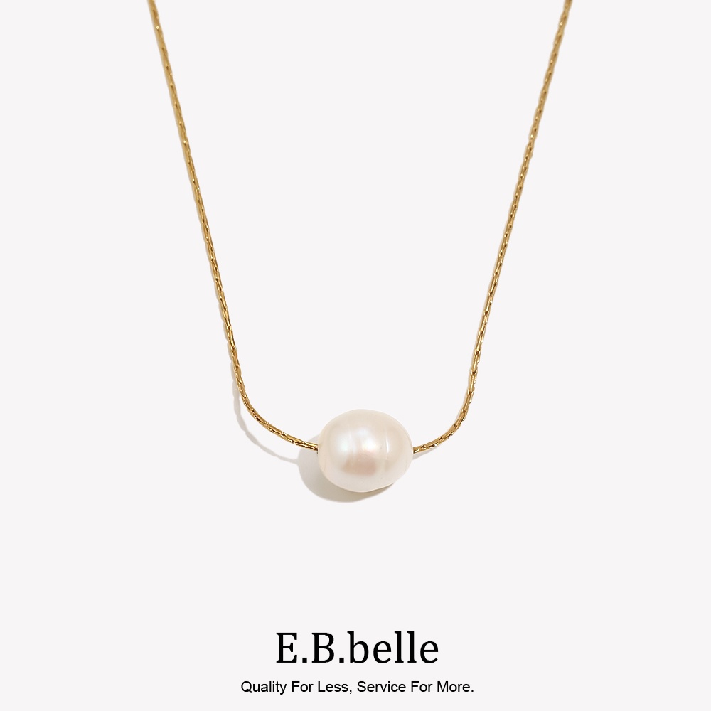 Charm Necklace Dainty - E.B.belle-collar minimalista con colgante chapado en