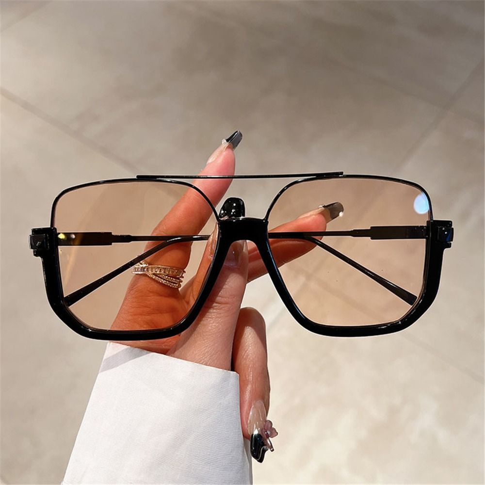 Sunglasses Oversized Square - Gafas de sol Retro con montura