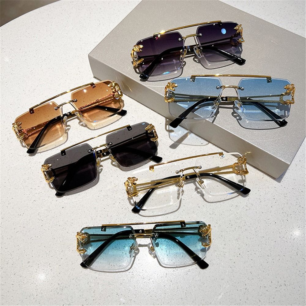 Sunglasses Oversized Square - Gafas de Sol Retro de Doble