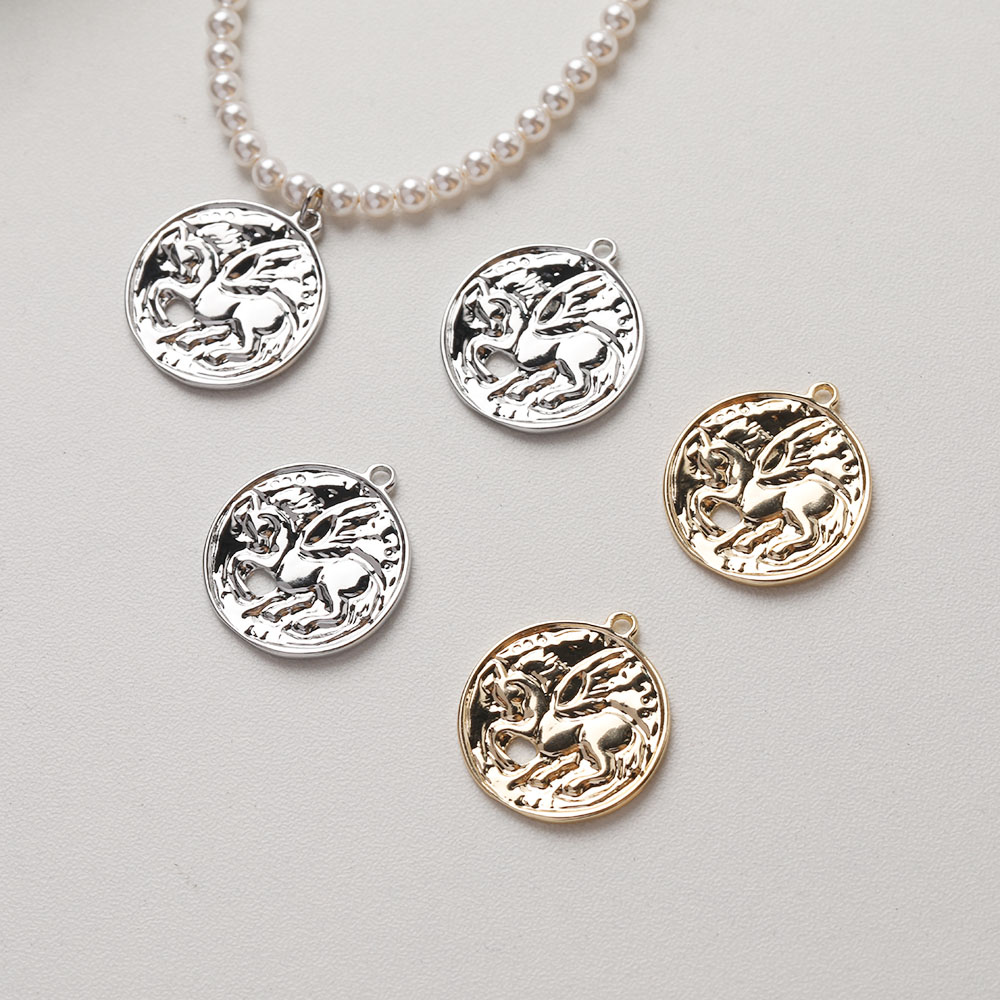 Charm Necklace Dainty - 4 Uds. De delicados dijes de