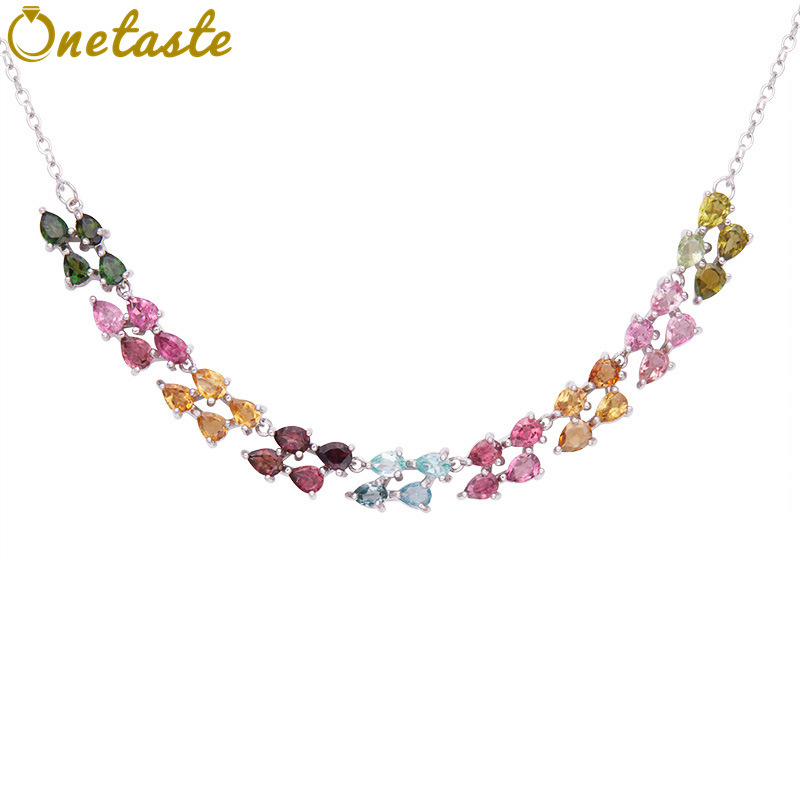 Charm Necklace Dainty - Collar con dije de barra curva