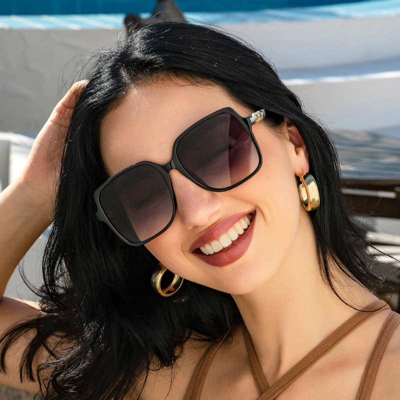 Gafas de sol cuadradas a la mo - Sunglasses Oversized Square reseña y precio