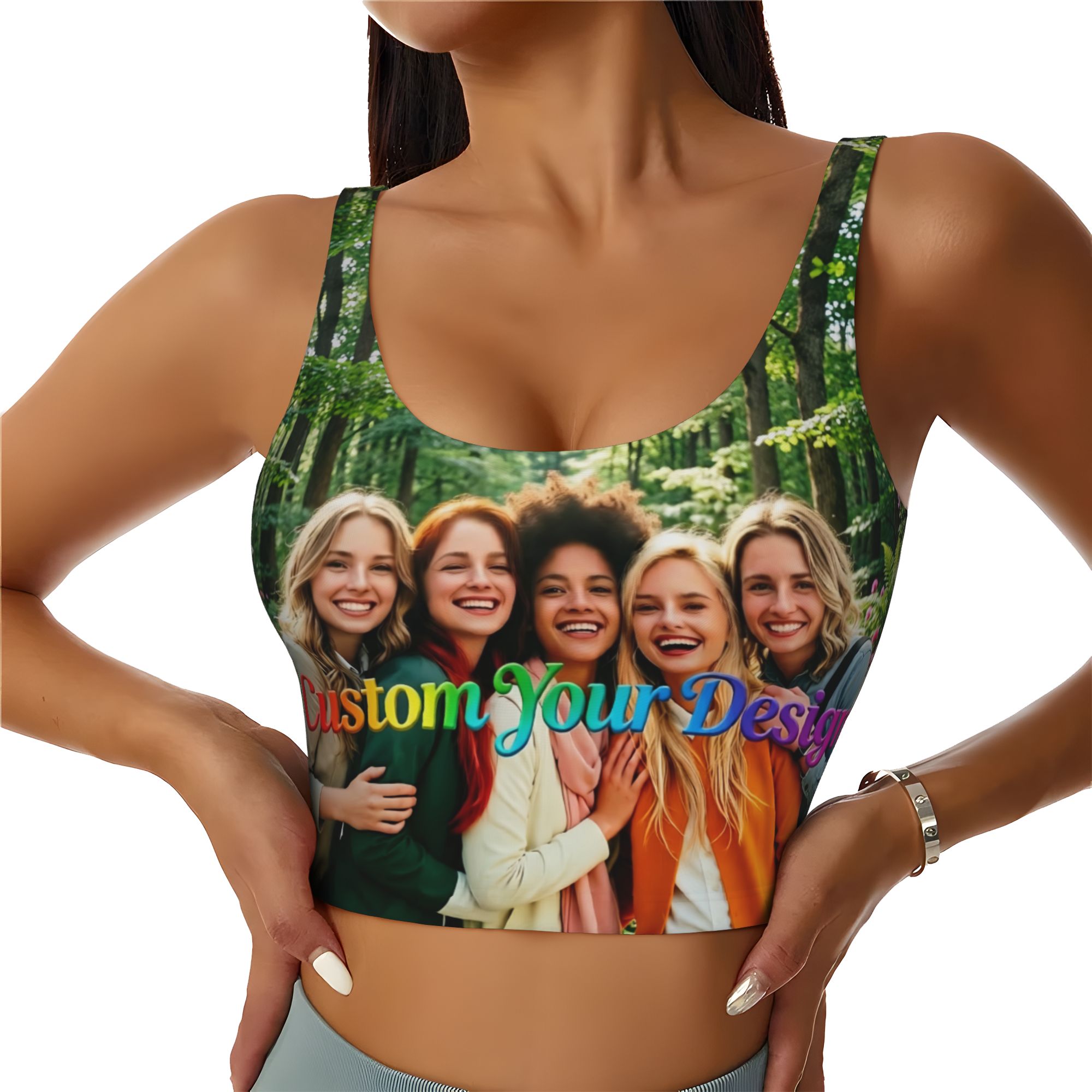Sujetadores Deportivos de Alto - Women Accessories Logo Design reseña y precio