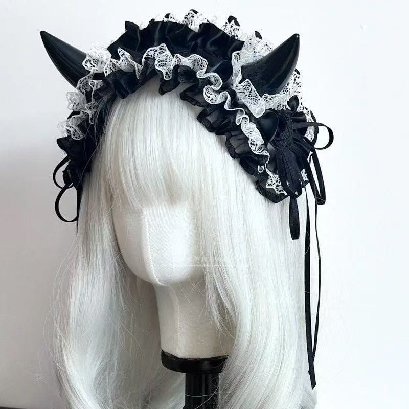 Diadema con lazo de encaje gót - Women Accessories Photos reseña y precio