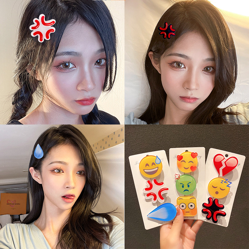 Horquilla Emojied a la moda, C - Women Accessories Dropshipping reseña y precio
