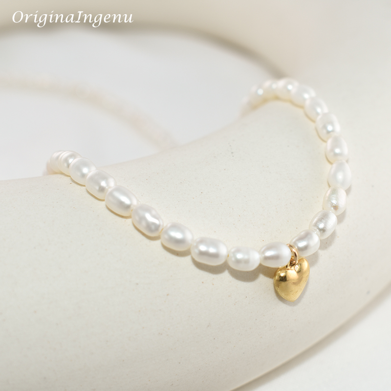 Collar de perlas naturales rel - Charm Necklace Dainty reseña y precio