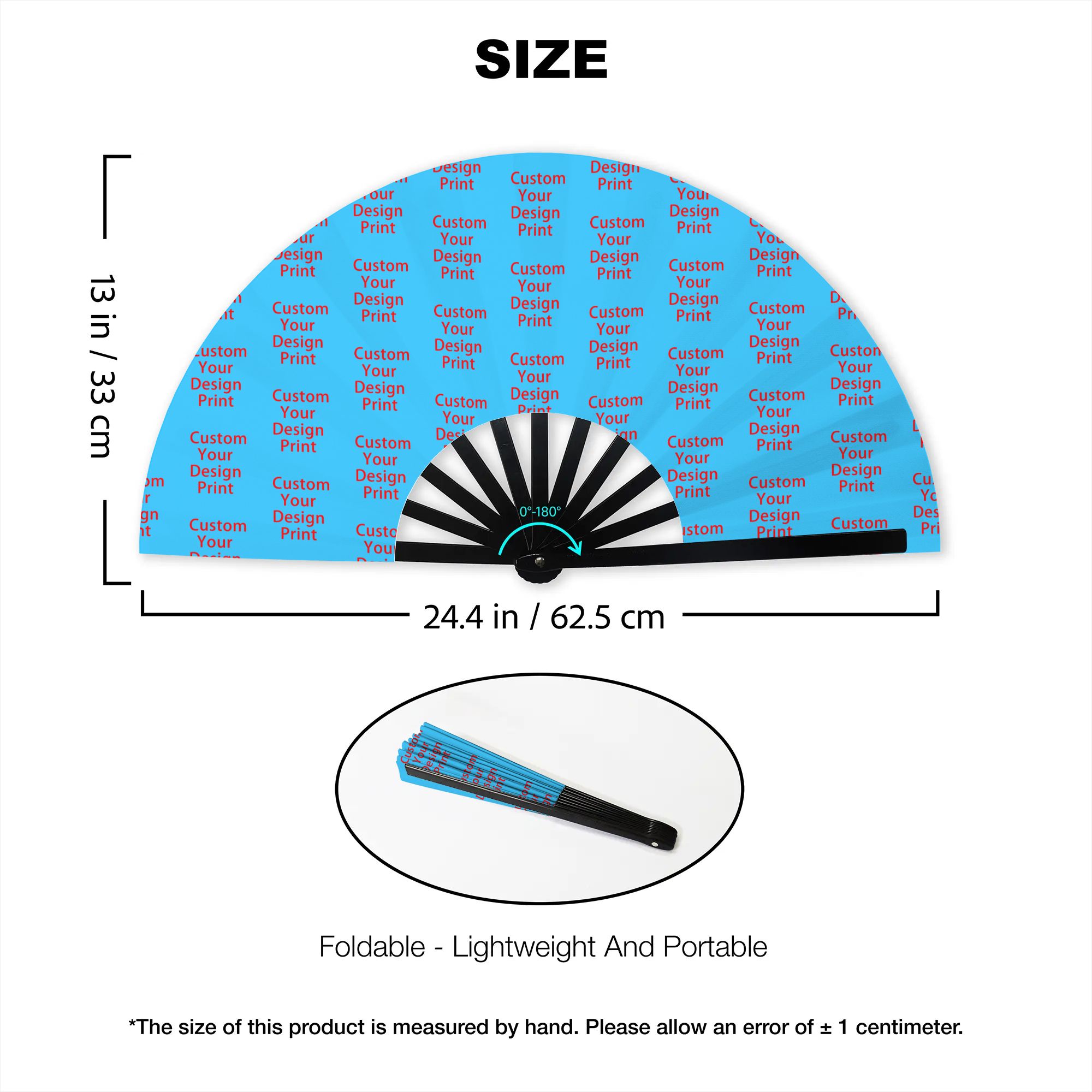 Abanico de Mano Personalizado  - Women Accessories Logo Design reseña y precio