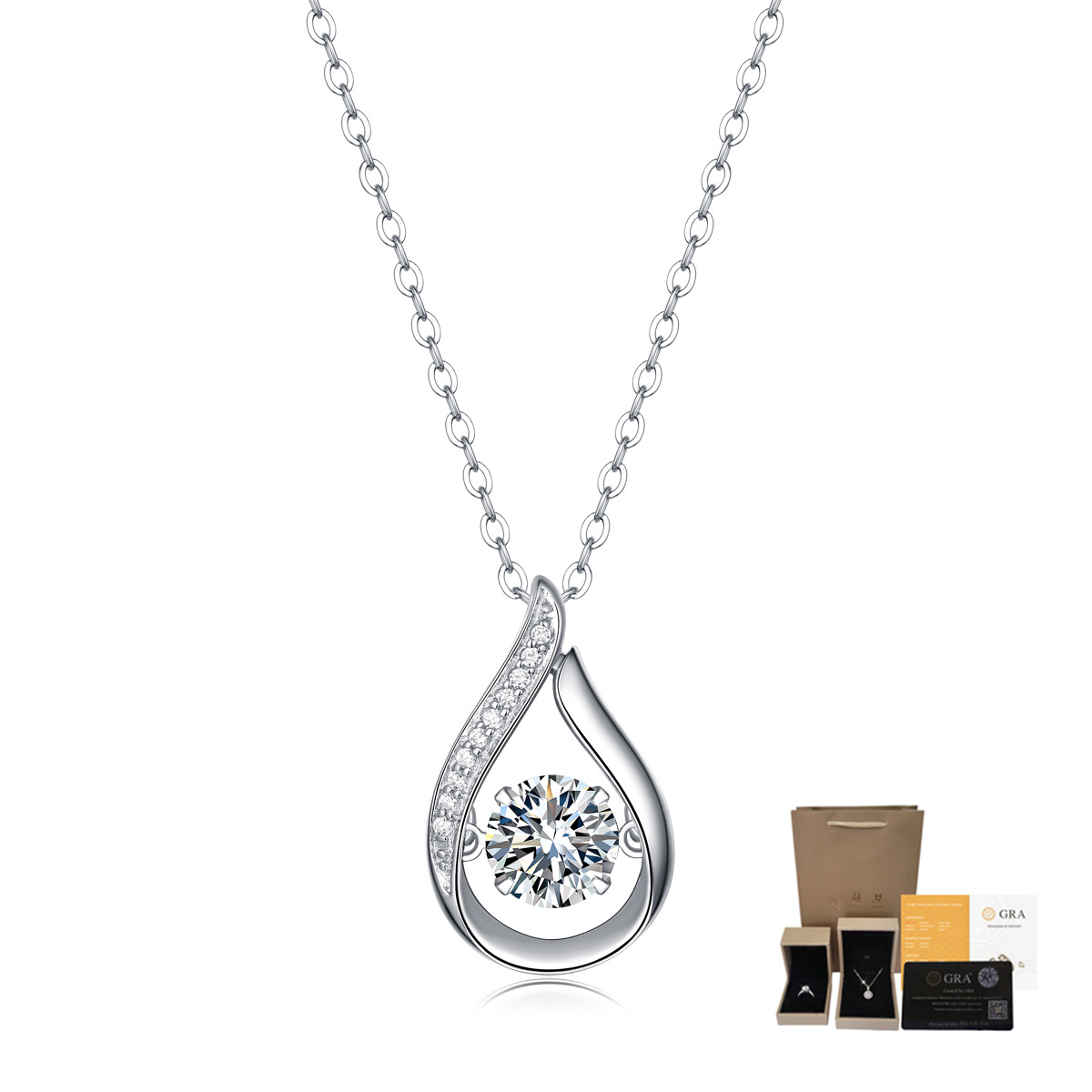 Collar con Colgante de Moissan - Charm Necklace Dainty reseña y precio