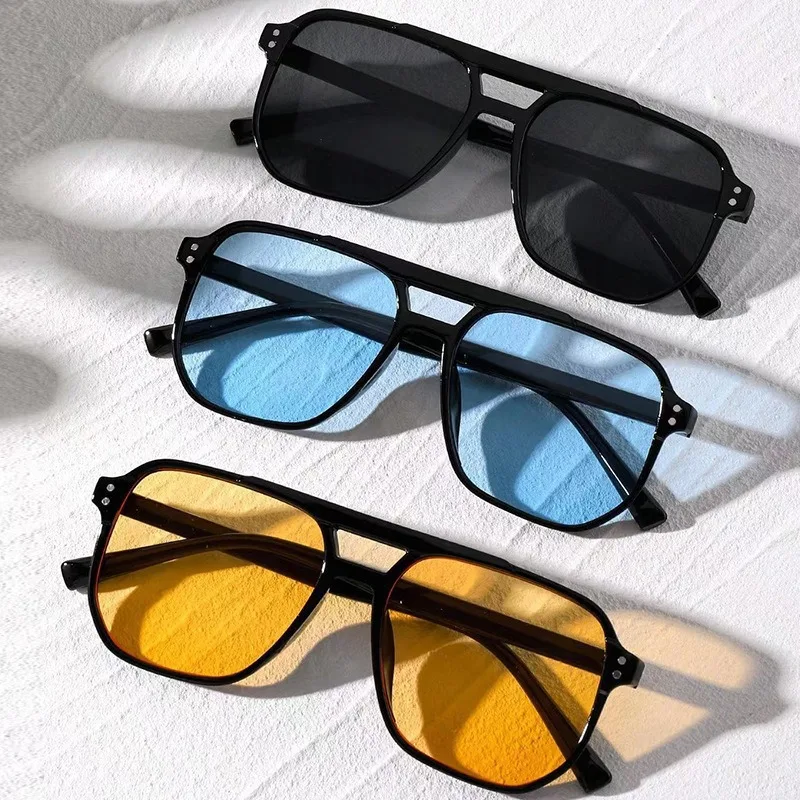 Gafas de sol Vintage para homb - Sunglasses Oversized Square reseña y precio