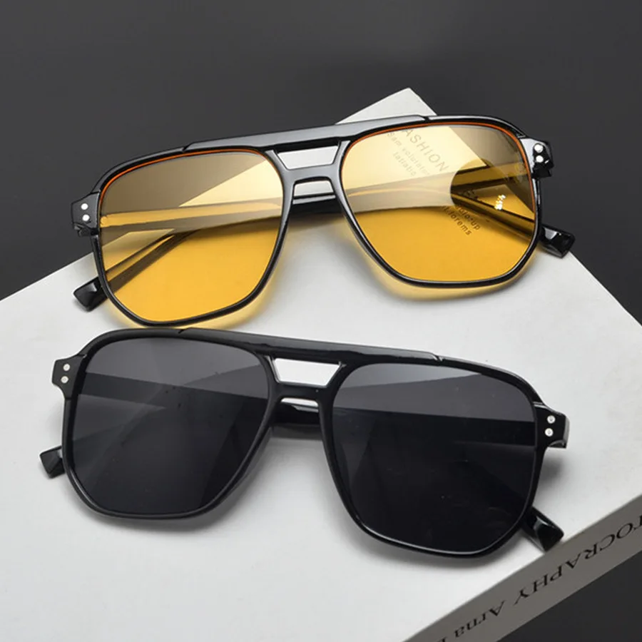 Gafas de sol Vintage para homb - Sunglasses Oversized Square reseña y precio