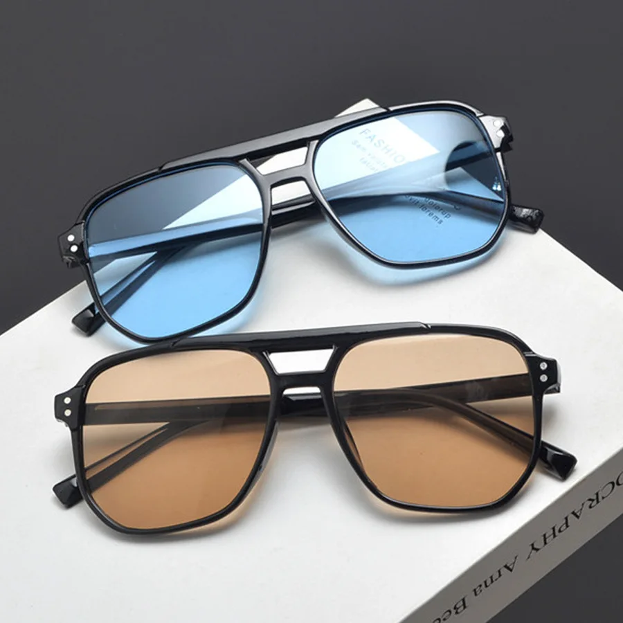 Gafas de sol Vintage para homb - Sunglasses Oversized Square reseña y precio