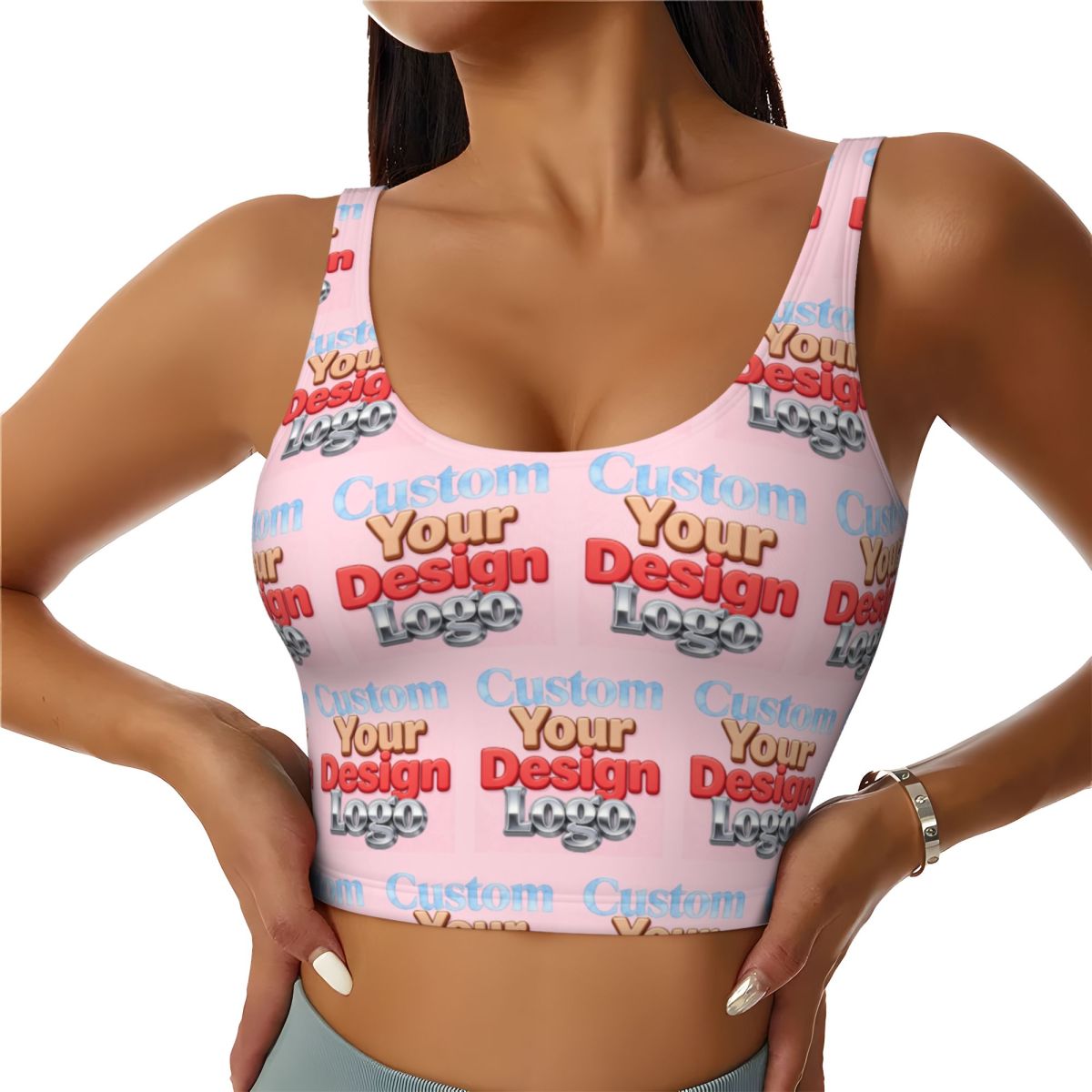 Sujetador Deportivo Personaliz - Women Accessories Logo Design reseña y precio