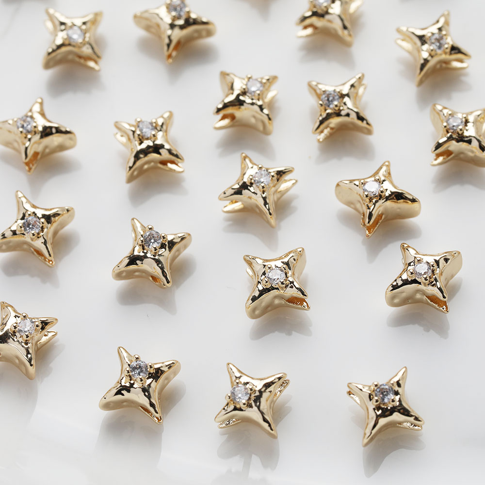 Cuentas septales de estrella d - Charm Necklace Dainty reseña y precio