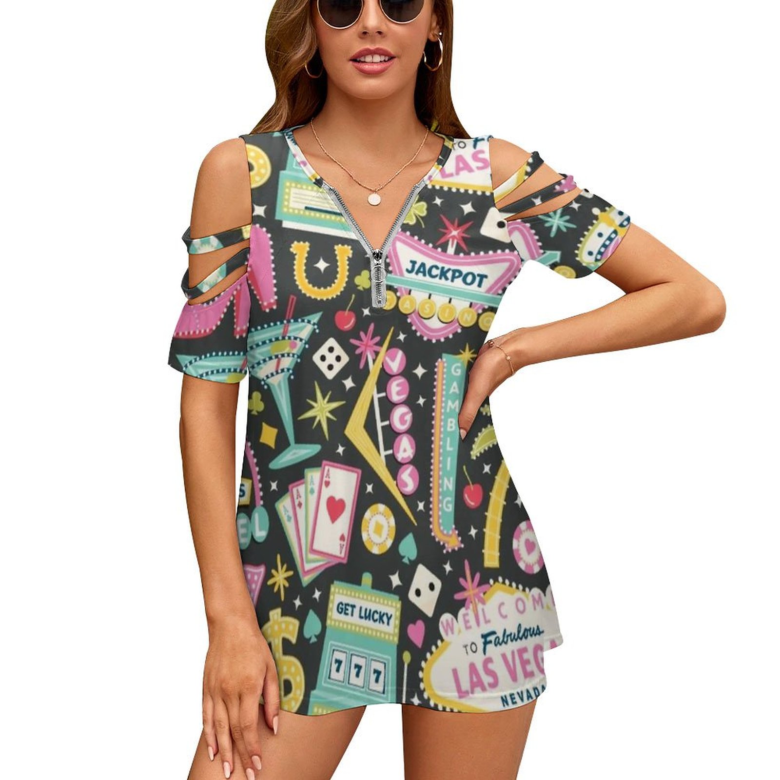 Viva Las Vegas camiseta de muj - Women Accessories Vector reseña y precio