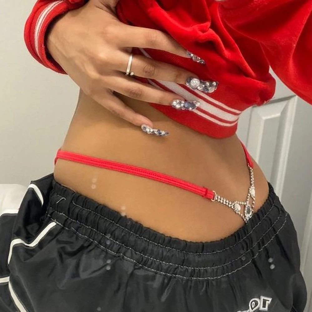 Tanga redonda Sexy con diamant - Women Accessories Dropshipping reseña y precio