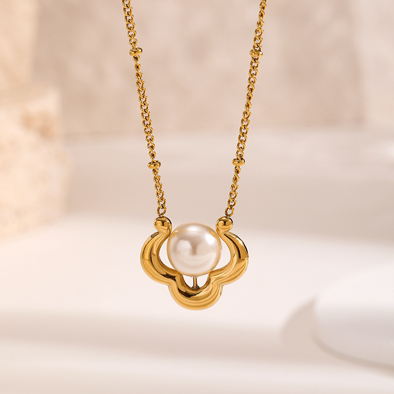 Collar con colgante de perlas  - Charm Necklace Dainty reseña y precio