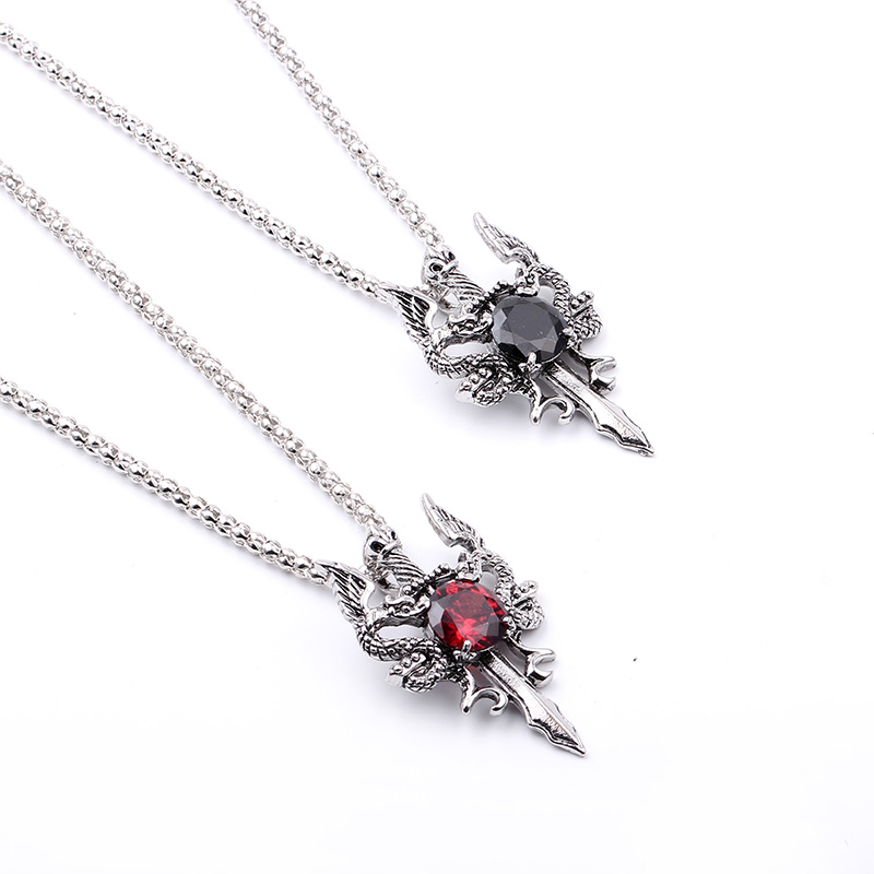 Collar con Cruz de Doble Dragó - Women Accessories Trendy reseña y precio