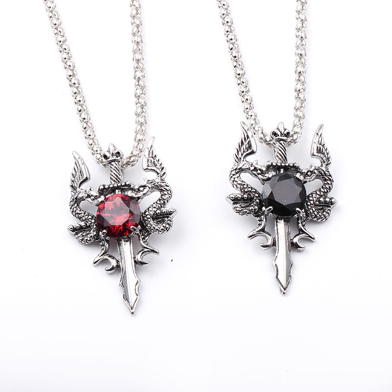 Collar con Cruz de Doble Dragó - Women Accessories Trendy reseña y precio