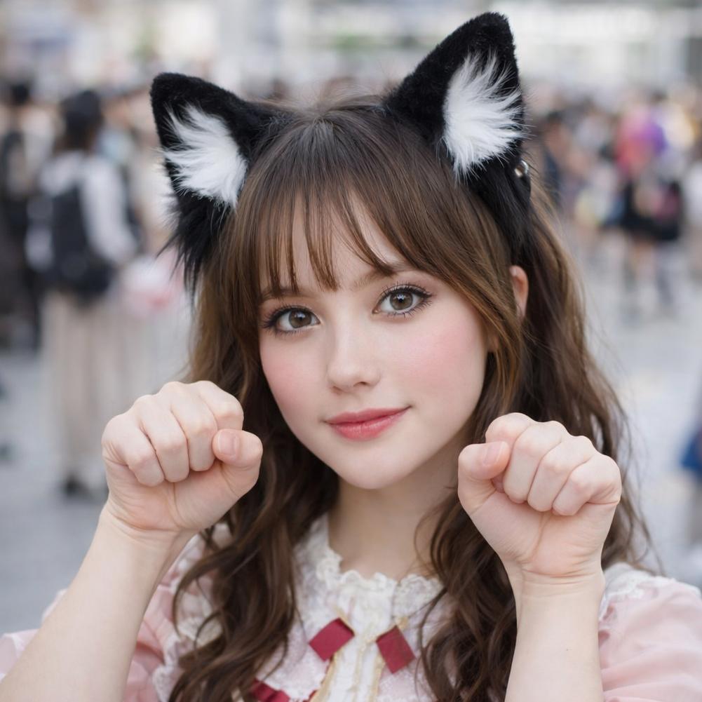 Diadema de peluche con orejas  - Women Accessories Photos reseña y precio
