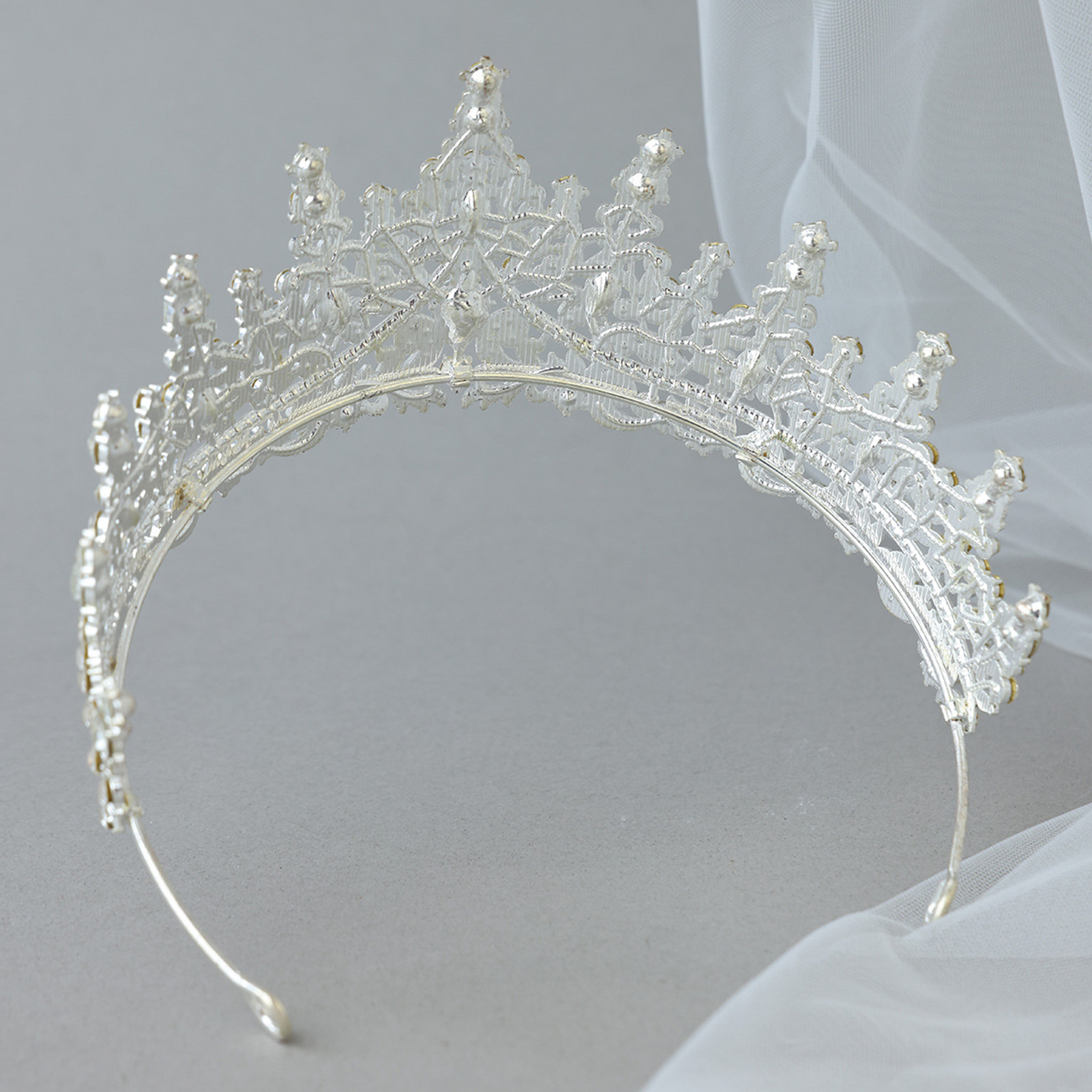 Tocado nupcial con corona de d - Women'S Wedding Accessories reseña y precio
