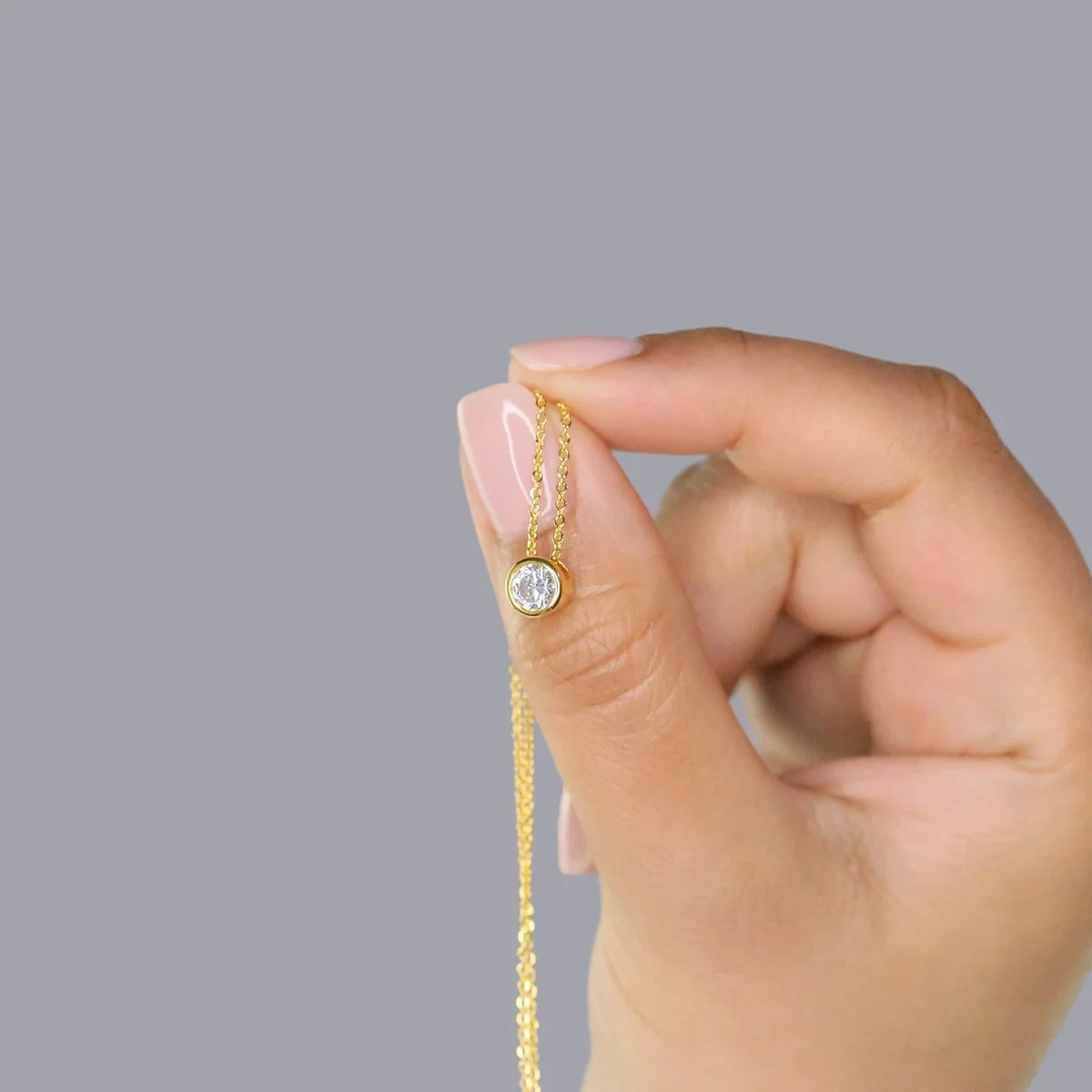 100% Plata de Ley 925 para sie - Charm Necklace Dainty reseña y precio