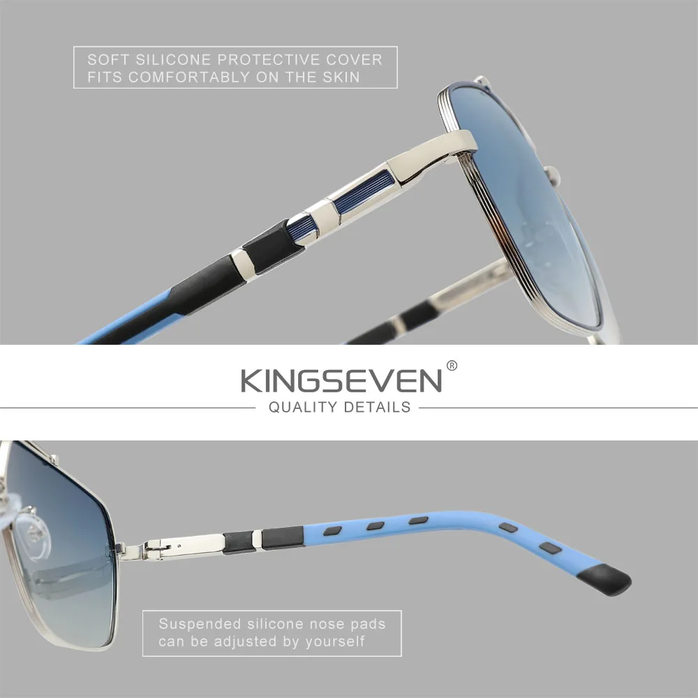 KINGSEVEN gafas de sol polariz - Sunglasses Oversized Square reseña y precio